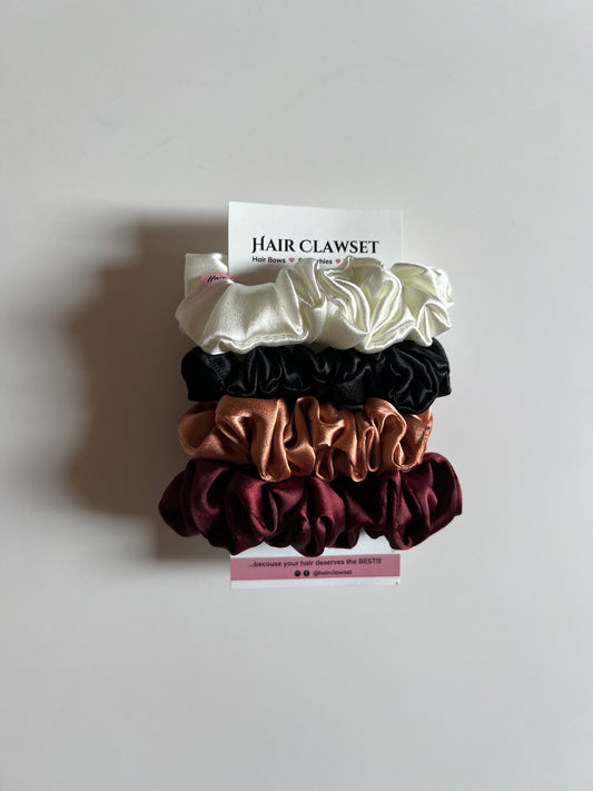 Neural Skinny Satin Scrunchie Bundle