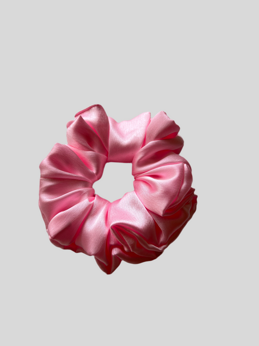 Baby Pink Large Satin Scrunchie - Mix and Match 4 for $25