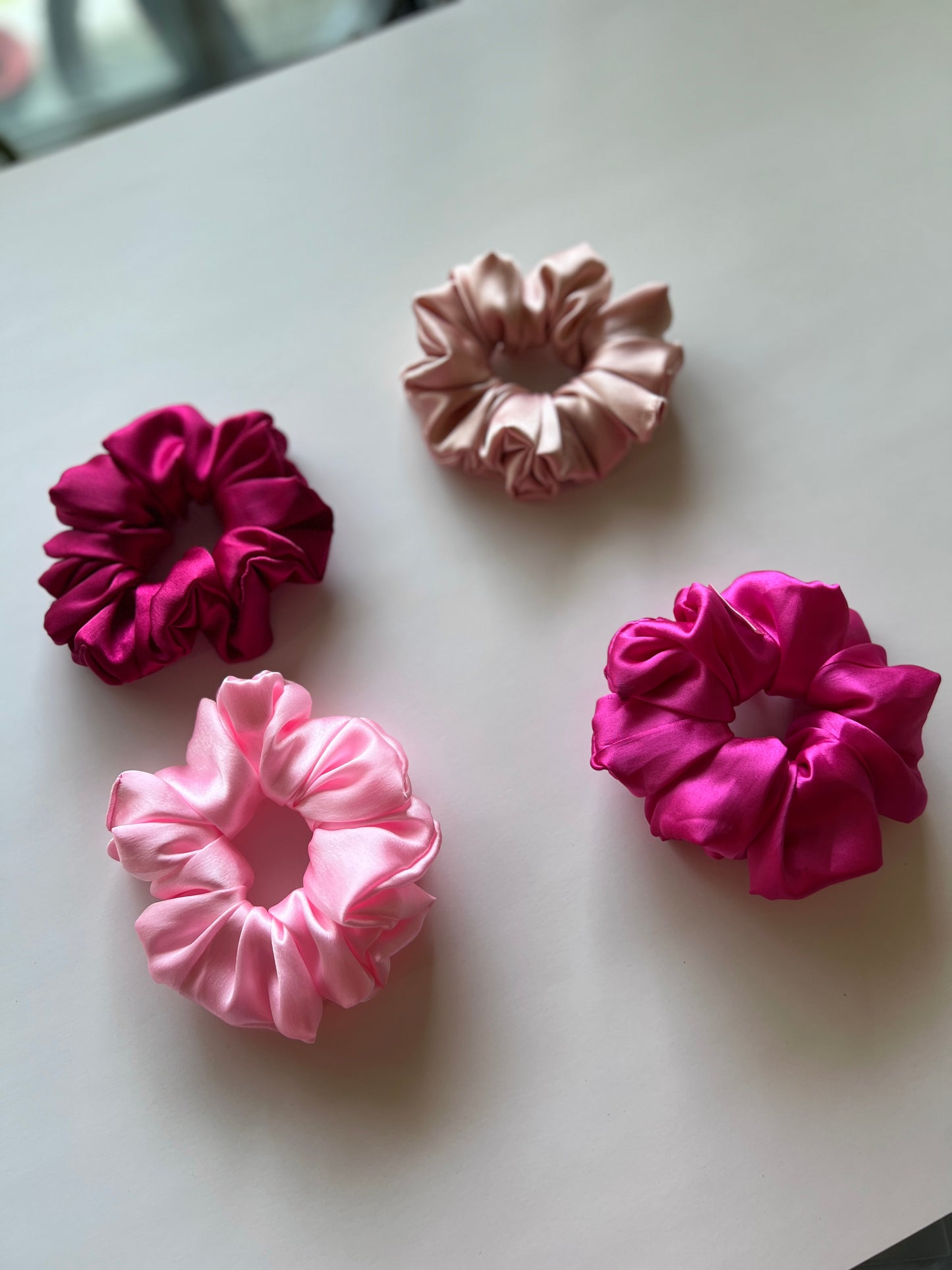 Magenta Large Sati. Scrunchie - Mix and Match 4 for $25