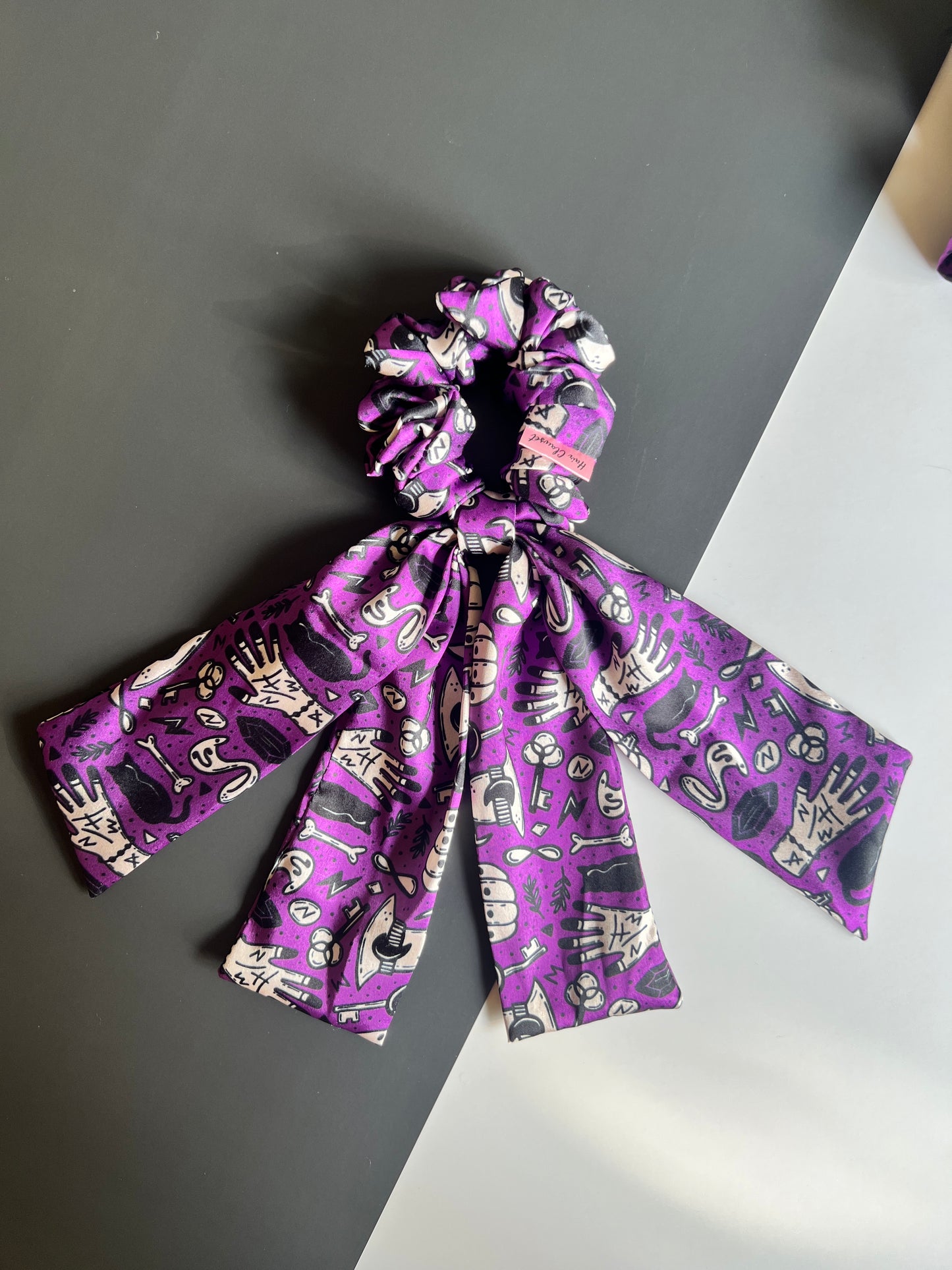 Witchy - Dual Tail Satin Scrunchie